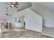 Open living room with hardwood floors and high ceilings at 2843 Merritt Dr, Buford, GA 30518