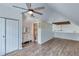 Spacious main bedroom with ensuite bathroom, walk-in closet, and hardwood floors at 2843 Merritt Dr, Buford, GA 30518