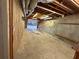 Unfinished basement garage area with concrete floor at 3648 Clark Hill Way, Buford, GA 30519