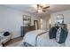 Main bedroom with walk-in closet and ceiling fan at 41 Doranne Se Ct, Smyrna, GA 30080