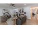 Open and airy living room with hardwood floors and fireplace at 41 Doranne Se Ct, Smyrna, GA 30080