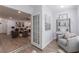 Open living room with french doors and hardwood floors at 41 Doranne Se Ct, Smyrna, GA 30080
