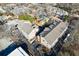 Aerial view of townhouses and parking area at 1072 Green St, Roswell, GA 30075