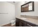 Bathroom with granite vanity and tiled shower at 333 Nelson Sw St # 404, Atlanta, GA 30313