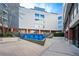 Modern apartment building with a courtyard and water feature at 333 Nelson Sw St # 404, Atlanta, GA 30313