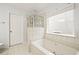 Main bathroom features a bathtub and shower at 439 Mountain View Ln, Woodstock, GA 30188