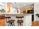 Kitchen island with seating for two, offering additional counter space at 439 Mountain View Ln, Woodstock, GA 30188