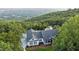 Aerial view of house nestled in lush greenery with mountain views at 101 Barker Rd, Cumming, GA 30040