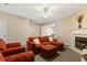 Living area with fireplace and comfortable seating at 1246 Adcox Sq, Stone Mountain, GA 30088