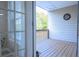 Private deck with wood flooring and wooded views at 342 Holbrook Rd, Smyrna, GA 30082