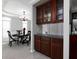 Dining room with built in cabinetry at 342 Holbrook Rd, Smyrna, GA 30082