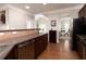 Modern kitchen with stainless steel appliances and dark wood cabinets at 342 Holbrook Rd, Smyrna, GA 30082