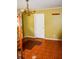 Dining room with tiled floors and brass chandelier at 4751 Brownsville Rd, Powder Springs, GA 30127