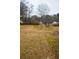 Overgrown yard with mature trees and neighboring houses at 4751 Brownsville Rd, Powder Springs, GA 30127