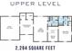 Upper level floor plan showing a spacious layout with multiple bedrooms and closets at 5422 Hill Sw Rd, Powder Springs, GA 30127