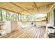 Wooden back deck with plenty of space for entertaining at 981 Meadowbrook Nw Ln, Conyers, GA 30012