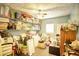 Large storage room with shelving and various items at 981 Meadowbrook Nw Ln, Conyers, GA 30012