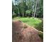 Landscaped backyard with wooden retaining wall at 1221 Martin Nash Sw Rd, Lilburn, GA 30047