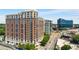 Aerial view of The Brookwood, a modern highrise building at 1820 Peachtree Nw St # 607, Atlanta, GA 30309