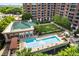 Resort-style pool and relaxing courtyard at 1820 Peachtree Nw St # 607, Atlanta, GA 30309