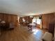 Dining room with hardwood floors and chandelier at 5670 Lanny Dr, Powder Springs, GA 30127