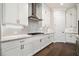 Modern kitchen featuring white cabinets and stainless steel appliances at 1026 Cagle Creek Overlook, Canton, GA 30115