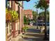 Charming street view with flower boxes and decorative lampposts at 381 Mount Moriah Rd, Auburn, GA 30011