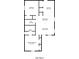 1009 sq ft floor plan, 2 bed, 2 bath, living room, kitchen and dining at 540 Lakecourt Dr, Mcdonough, GA 30253