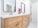 Double vanity bathroom with a large quartz countertop at 361 Fort Ne St, Marietta, GA 30060