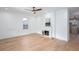 Light and airy living room with hardwood floors and fireplace at 361 Fort Ne St, Marietta, GA 30060