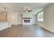 Living room features a fireplace and hardwood floors at 262 Depot Landing Rd, Auburn, GA 30011