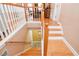 View of staircase leading to the lower level of home at 2832 Fieldstone Se Dr, Conyers, GA 30013