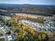 Aerial view of neighborhood with fall foliage at 419 Murphy Ave, Canton, GA 30114