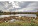 Serene community lake with autumnal foliage at 419 Murphy Ave, Canton, GA 30114