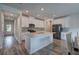 Modern kitchen with white cabinets, granite countertops and an island at 419 Murphy Ave, Canton, GA 30114