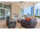 Relaxing outdoor patio with fireplace and seating area at 3325 Piedmont Ne Rd # 2904, Atlanta, GA 30305