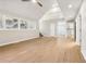 Open living area with vaulted ceilings, hardwood floors and loft area at 680 Branch Valley Ct, Roswell, GA 30076