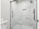 Clean and modern shower with glass enclosure at 680 Branch Valley Ct, Roswell, GA 30076