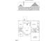 House plan showing 3 bedrooms, 2 bathrooms and covered porch at Lot 1 Perkins Rd, Dallas, GA 30157