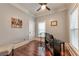 Bright home office with hardwood floors and built-in shelving at 107 Howard Ne St, Atlanta, GA 30317