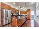 Modern kitchen with stainless steel appliances and an island at 107 Howard Ne St, Atlanta, GA 30317