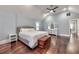 Main bedroom with hardwood floors and a tray ceiling at 107 Howard Ne St, Atlanta, GA 30317