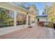 Large deck with access to private wooded backyard at 1883 Acuba Ln, Atlanta, GA 30345