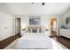 Main bedroom with vaulted ceiling and ensuite bathroom at 1883 Acuba Ln, Atlanta, GA 30345