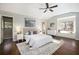 Spacious main bedroom with hardwood floors and window seat at 1883 Acuba Ln, Atlanta, GA 30345