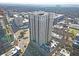 Aerial view of condo with city views and nearby construction at 325 E Paces Ferry Rd # 2003, Atlanta, GA 30305