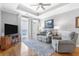Comfortable living room with large windows and stylish furnishings at 325 E Paces Ferry Rd # 2003, Atlanta, GA 30305