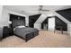 Spacious bedroom with a large bed and dark accents at 109 Slate Dr, Buford, GA 30518