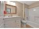 Well-lit bathroom with a walk-in shower and updated vanity at 1800 Clairmont Lk # A-519, Decatur, GA 30033