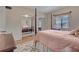 Nicely furnished bedroom with a comfortable bed and mirrored closet doors at 1800 Clairmont Lk # A-519, Decatur, GA 30033